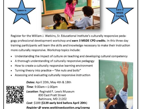 Spring 2024 Implementing a Culturally Responsive Practice Workshop